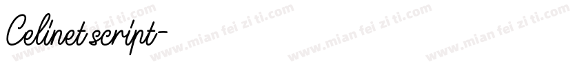 Celinet script字体转换